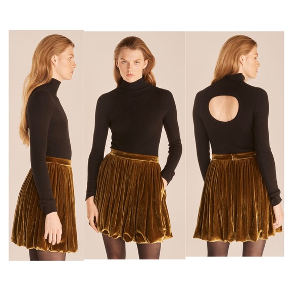 Rebecca Taylor • Velvet Skirt • “Military” • Size 8 - Picture 7 of 7